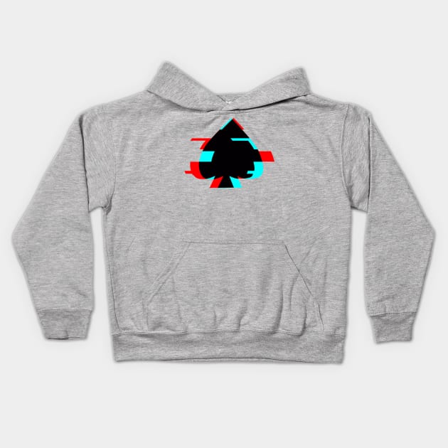 SPADES - Glitch Kids Hoodie by Gavs_Art